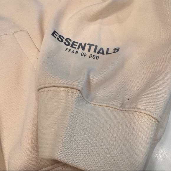 Fear Of God Essentials Hoodie Cream Size Large FOG Brand New NWT - Picture 2 of 11